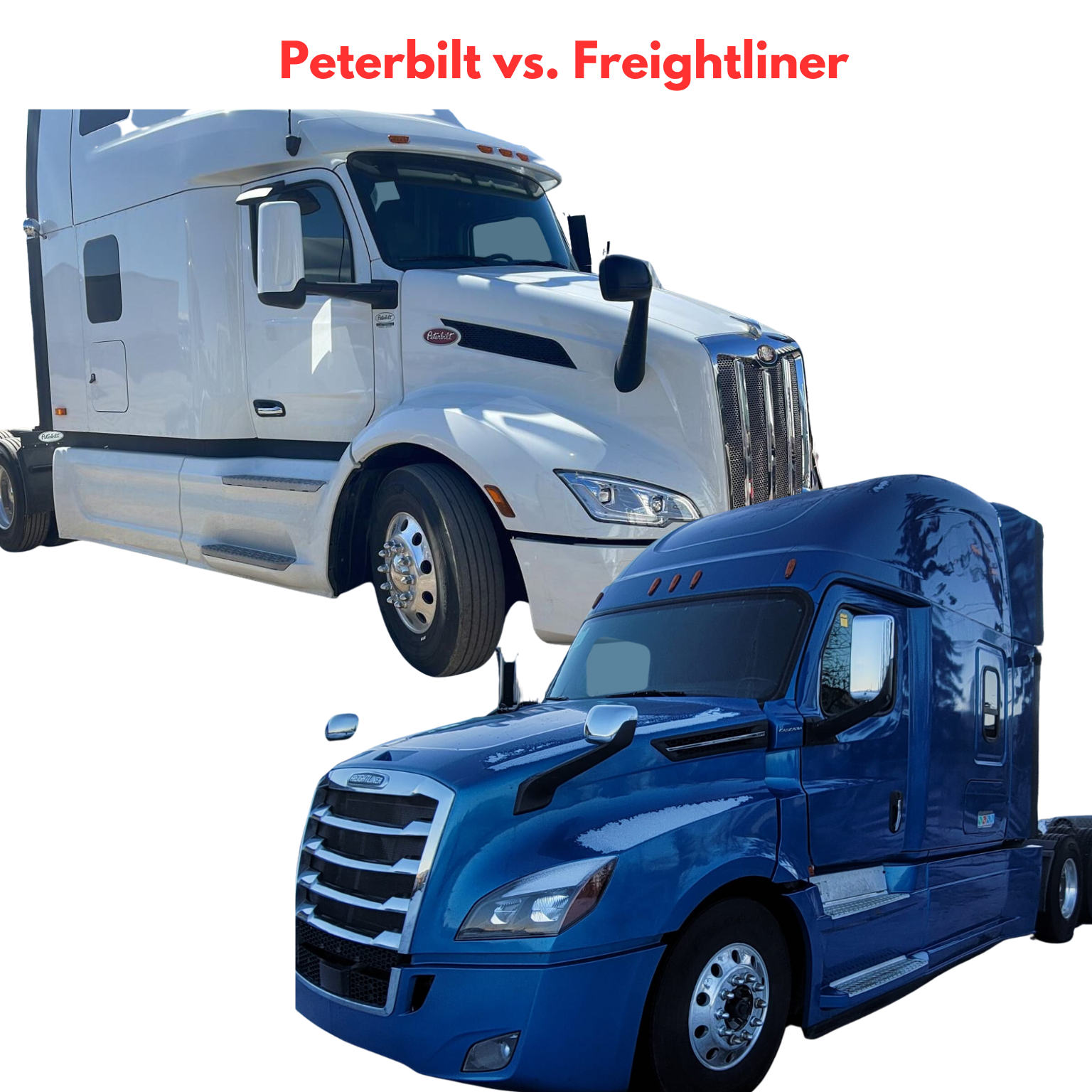 Peterbilt vs. Freightliner comparison guide for truckers